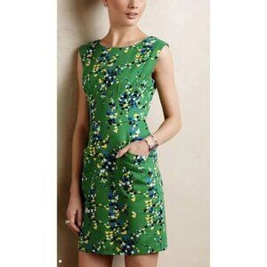 Plenty By Tracy Reese Green Sleeveless Dress With Abstract Print Size 12 Anthrop